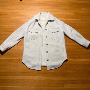 Aritzia light green Button-Up Jacket